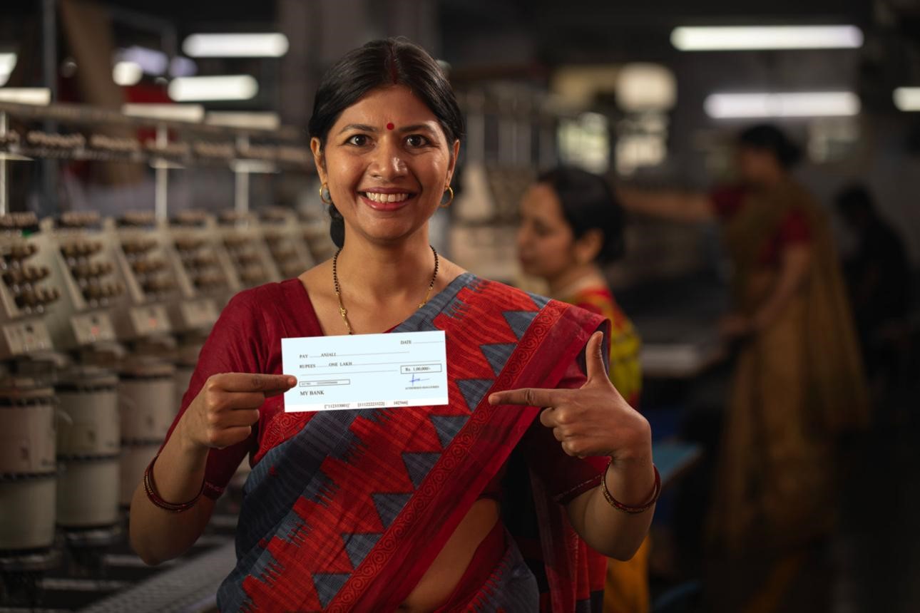 Worker with salary